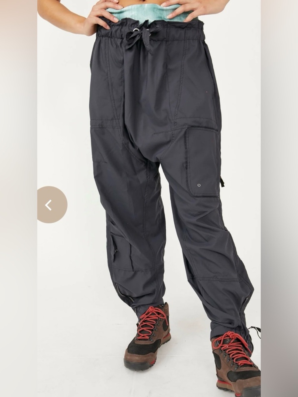 Free people movement spring trekker drop crotch nylon pants - Picture 4 of 13